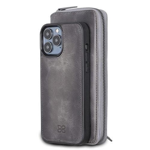 Detachable Leather Zipper Wallet Cases for Apple iPhone 13 Series - Trustymall