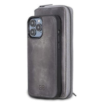 Detachable Leather Zipper Wallet Cases for Apple iPhone 13 Series - Trustymall