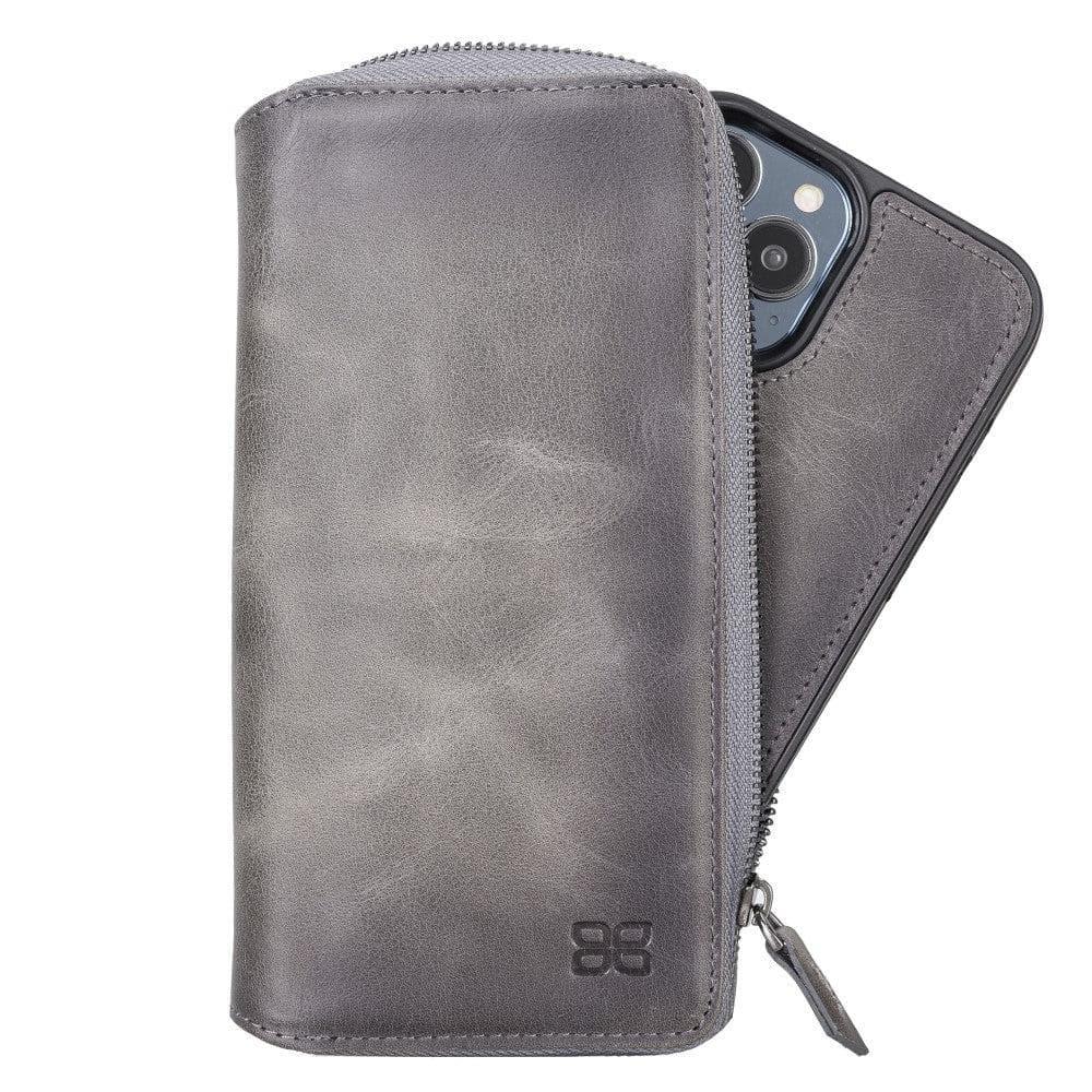 Detachable Leather Zipper Wallet Cases for Apple iPhone 13 Series - Trustymall