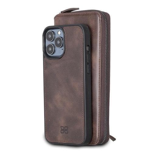 Detachable Leather Zipper Wallet Cases for Apple iPhone 13 Series - Trustymall
