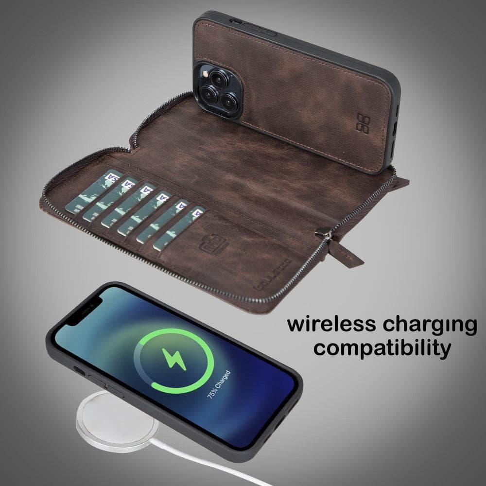 Detachable Leather Zipper Wallet Cases for Apple iPhone 13 Series - Trustymall