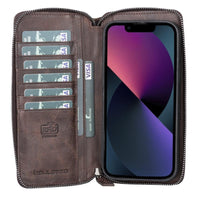 Detachable Leather Zipper Wallet Cases for Apple iPhone 13 Series - Trustymall
