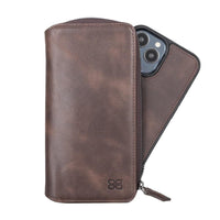 Detachable Leather Zipper Wallet Cases for Apple iPhone 13 Series - Trustymall