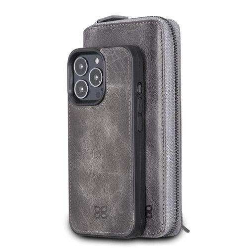 Detachable Leather Zipper Wallet Cases for Apple iPhone 13 Series - Trustymall