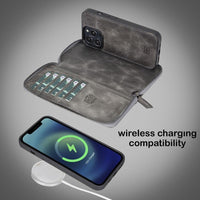 Detachable Leather Zipper Wallet Cases for Apple iPhone 13 Series - Trustymall