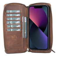 Detachable Leather Zipper Wallet Cases for Apple iPhone 13 Series - Trustymall