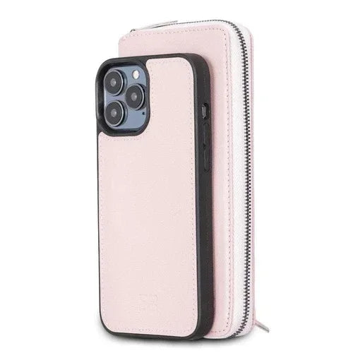 Detachable Leather Zipper Wallet Cases for Apple iPhone 13 Series - Trustymall