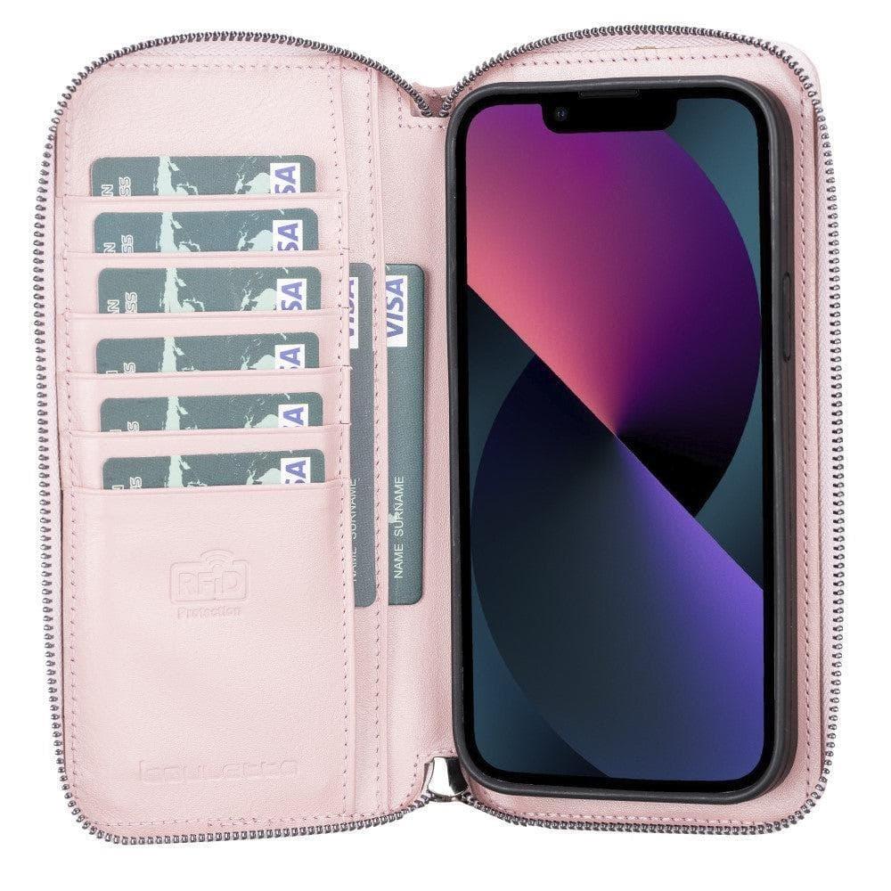 Detachable Leather Zipper Wallet Cases for Apple iPhone 13 Series - Trustymall