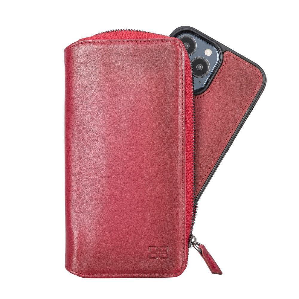 Detachable Leather Zipper Wallet Cases for Apple iPhone 13 Series - Trustymall