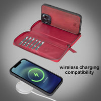 Detachable Leather Zipper Wallet Cases for Apple iPhone 13 Series - Trustymall