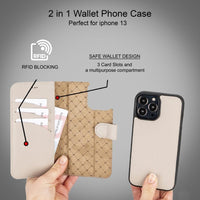 Apple iPhone 13 Series Colorful Detachable Leather Wallet Case - MW - Trustymall