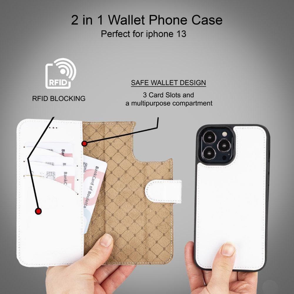 Apple iPhone 13 Series Colorful Detachable Leather Wallet Case - MW - Trustymall