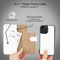 Apple iPhone 13 Series Colorful Detachable Leather Wallet Case - MW - Trustymall