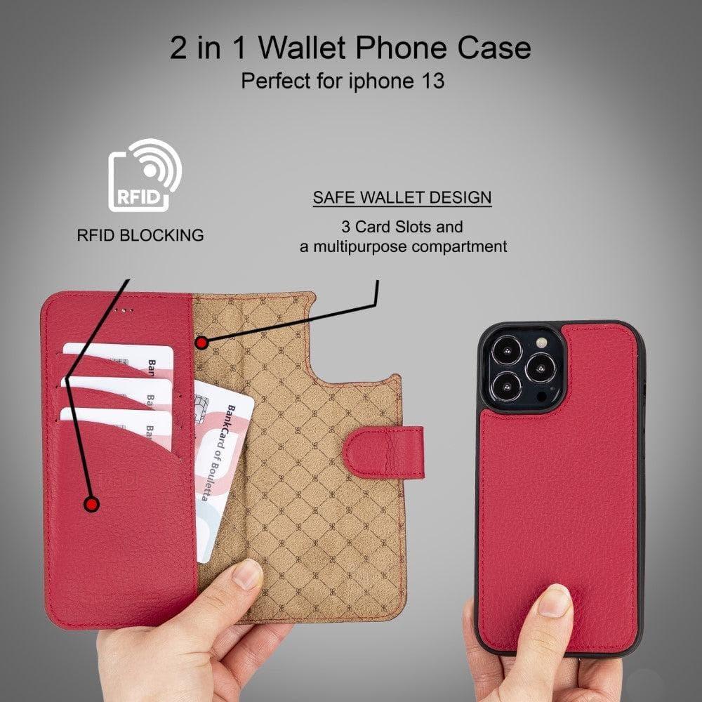 Apple iPhone 13 Series Colorful Detachable Leather Wallet Case - MW - Trustymall