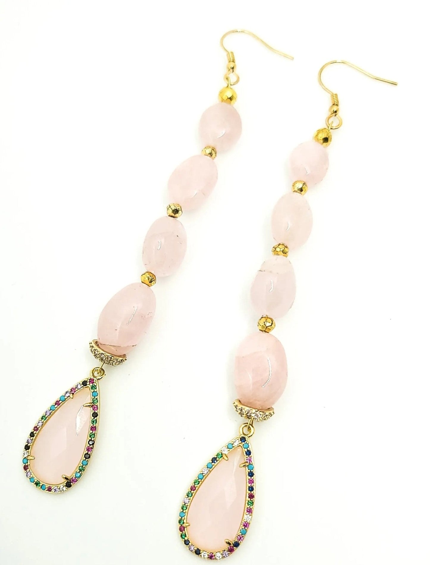 Morganite Dangling Earrings