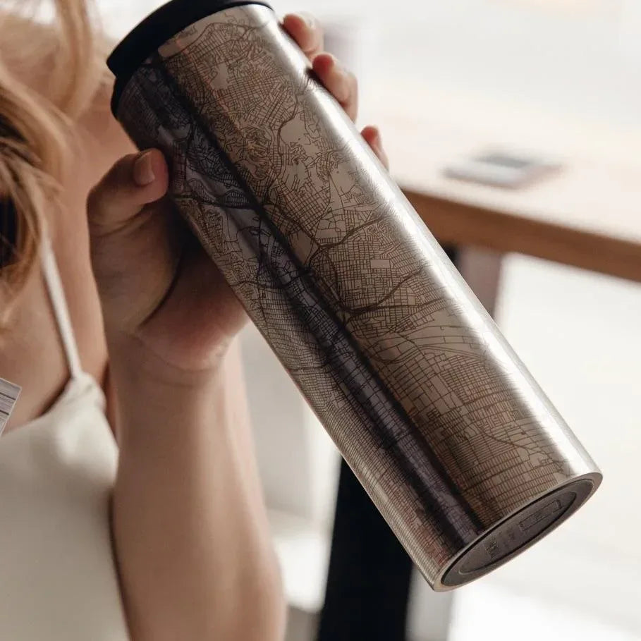 Mount Diablo - California Engraved Topographic Map Tumbler - Trustymall