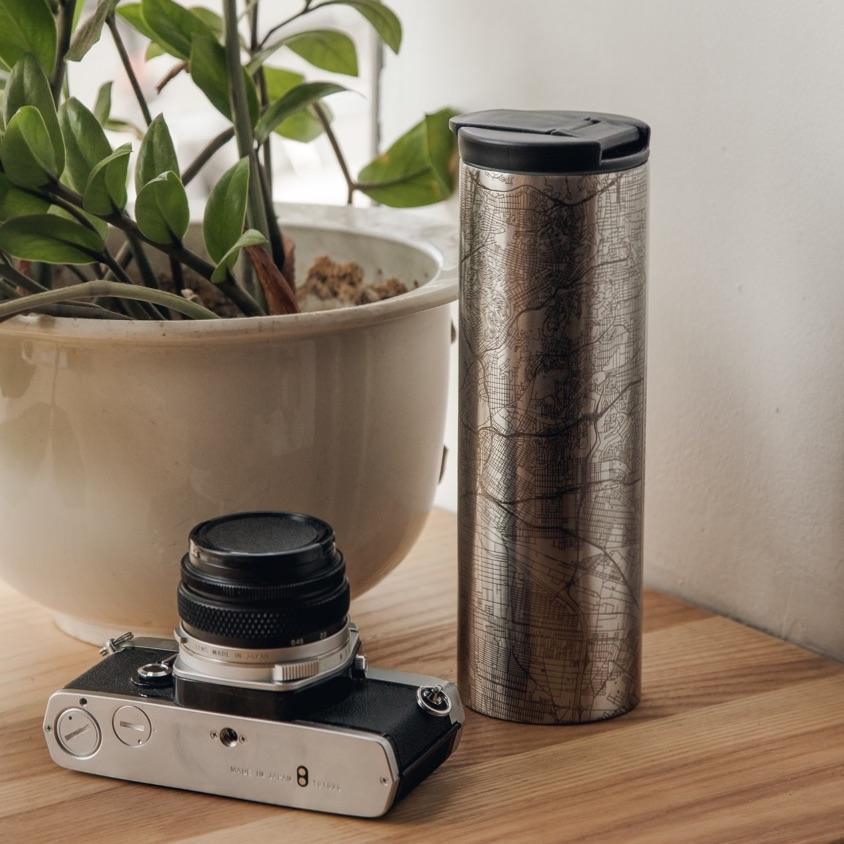Mount Diablo - California Engraved Topographic Map Tumbler - Trustymall