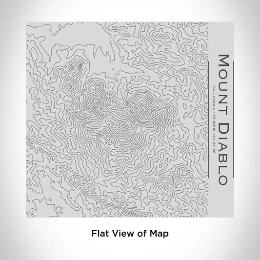 Mount Diablo - California Engraved Topographic Map Tumbler