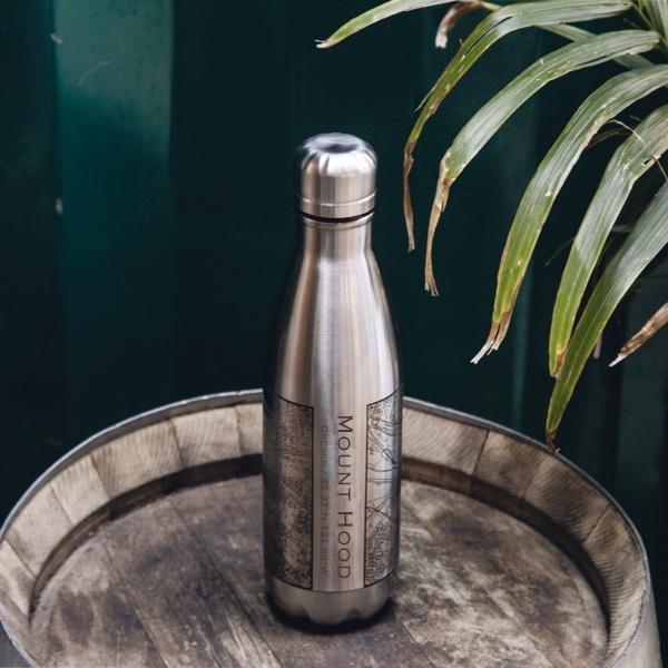 Mount Hood - Oregon Map Insulated Bottle - Trustymall