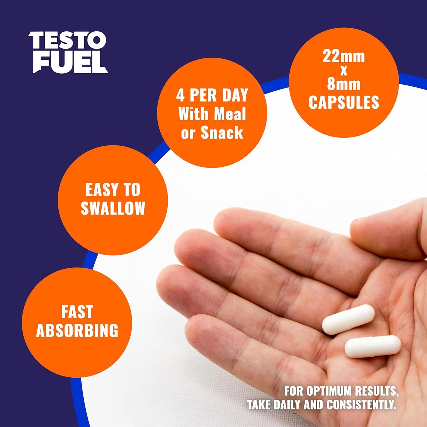 TestoFuel 120 T-Booster Pills – Test Booster for Men