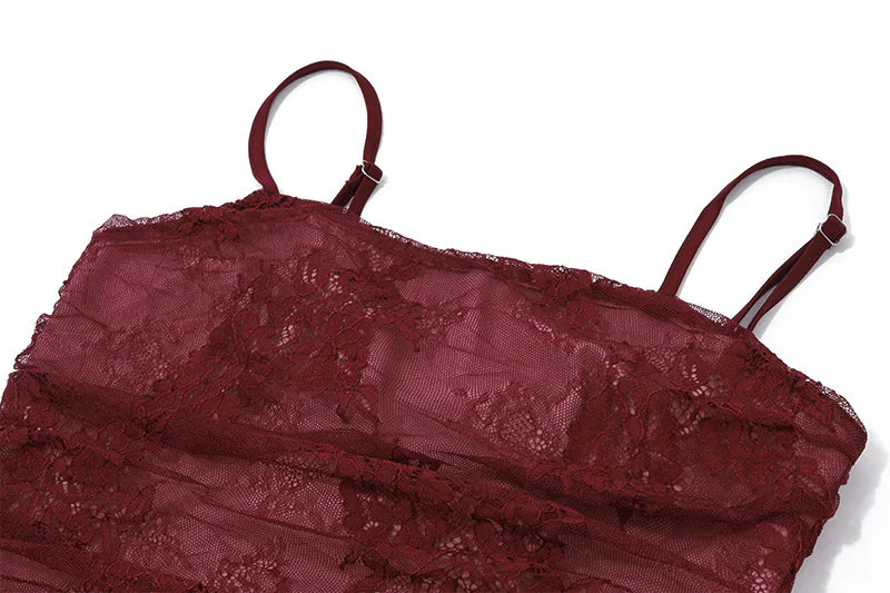 Elegant Red Spaghetti Strap Party Dress