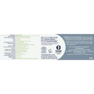 Natessance Activated Charcoal & Aloe Vera Brightening Toothpaste 2.53 fl oz