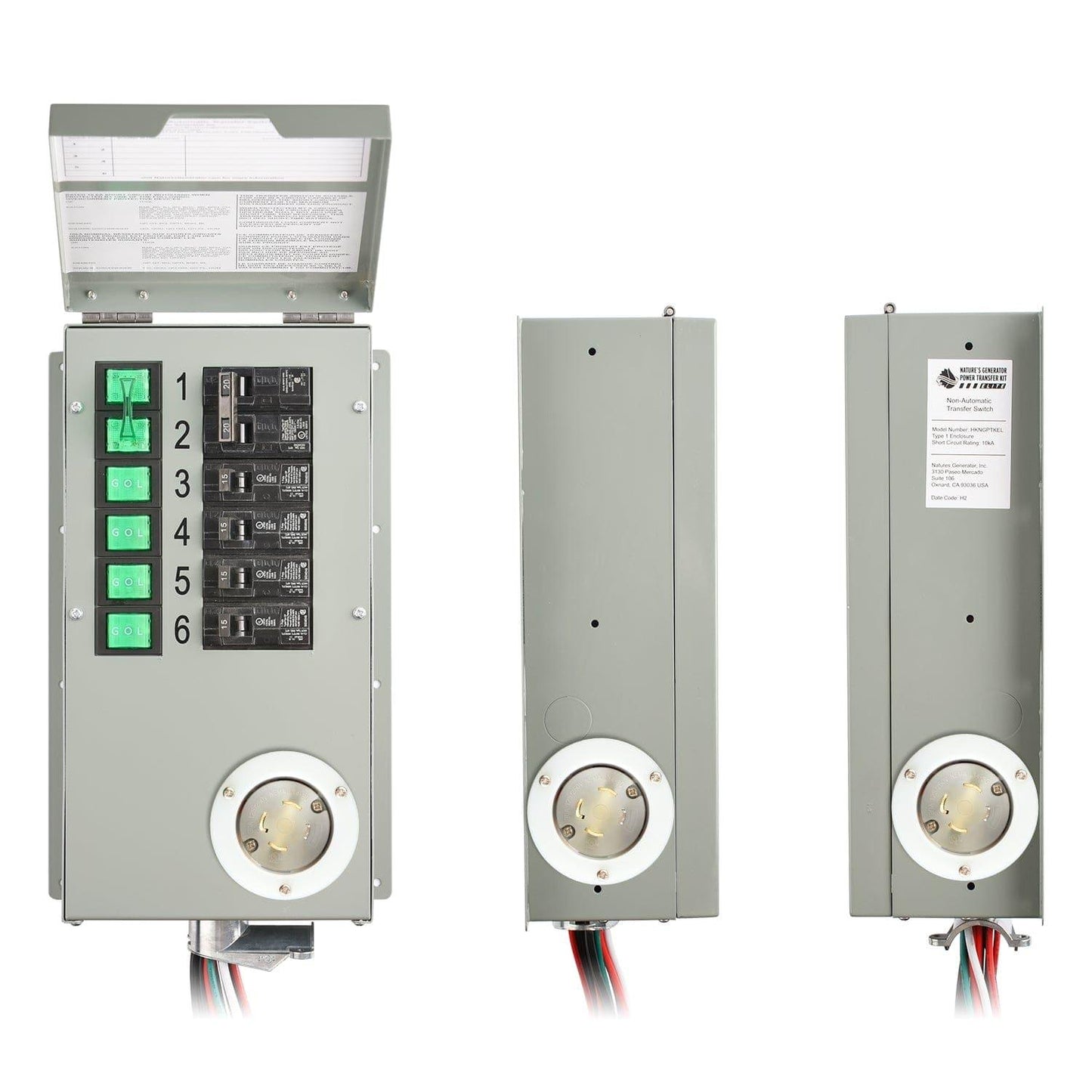 Nature's Generator 120V/240V 30A 6-Circuit Manual Transfer Switch