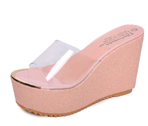 High Heel Platform Wedge Sandals