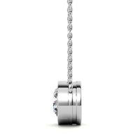 2.00 CTW AGI Certified Round Brilliant Lab Grown Diamond Bezel Pendant