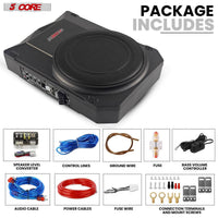 5Core 10 inch Slim Under Seat Car Audio Subwoofer 800W Built in - Trustymall