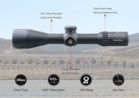 Vector Optics Continental 4-24x56 HD 34mm FFP Hunting Riflescope