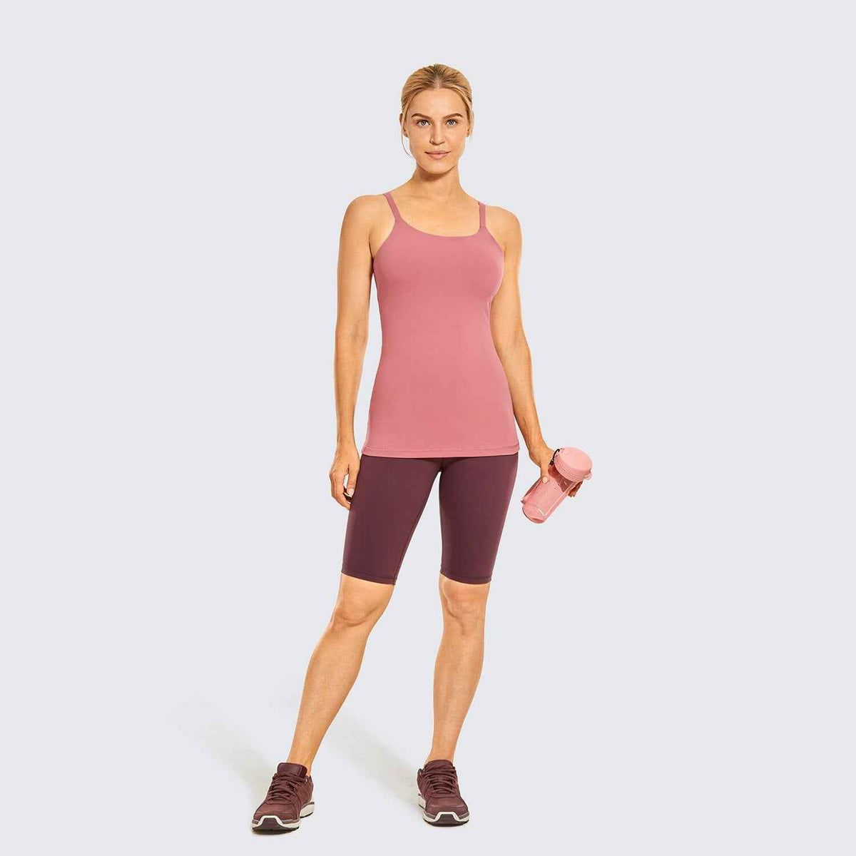 Workout Tank Top for Women Adjustable Spaghetti Strap Athletic Yoga
