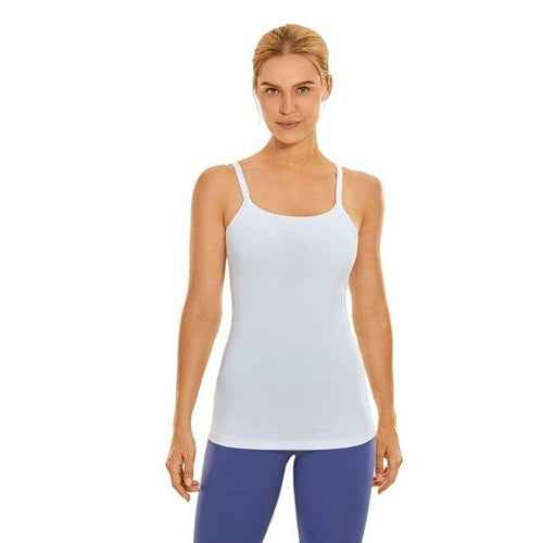 Workout Tank Top for Women Adjustable Spaghetti Strap Athletic Yoga