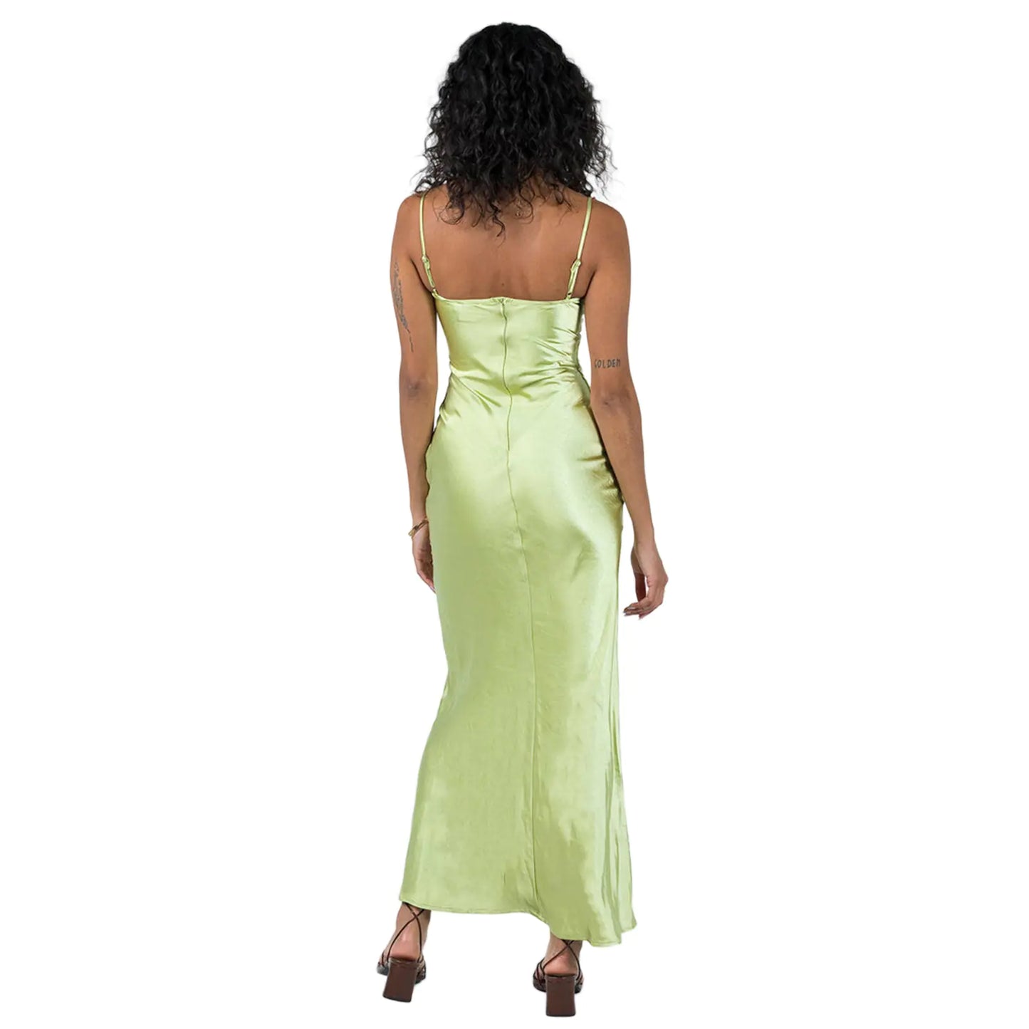 Fashionable Embroidered Lace Camisole Maxi Dress