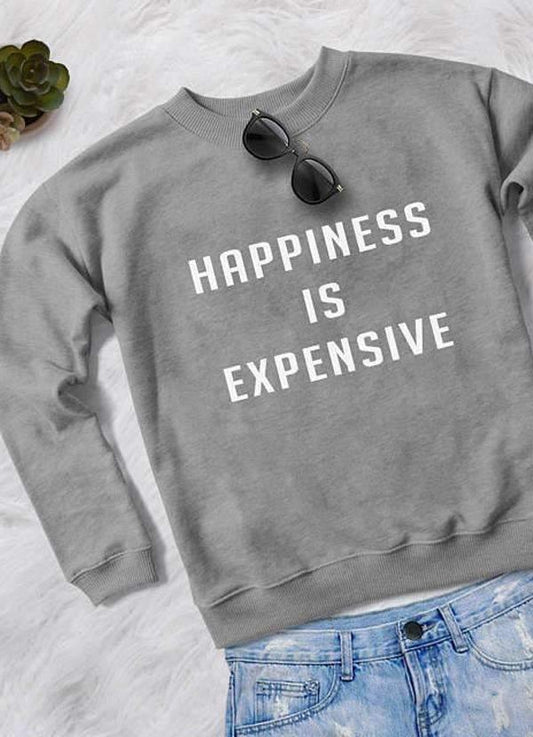 HAPPINESS WOMEN SWEAT SHIRT - Trustymall