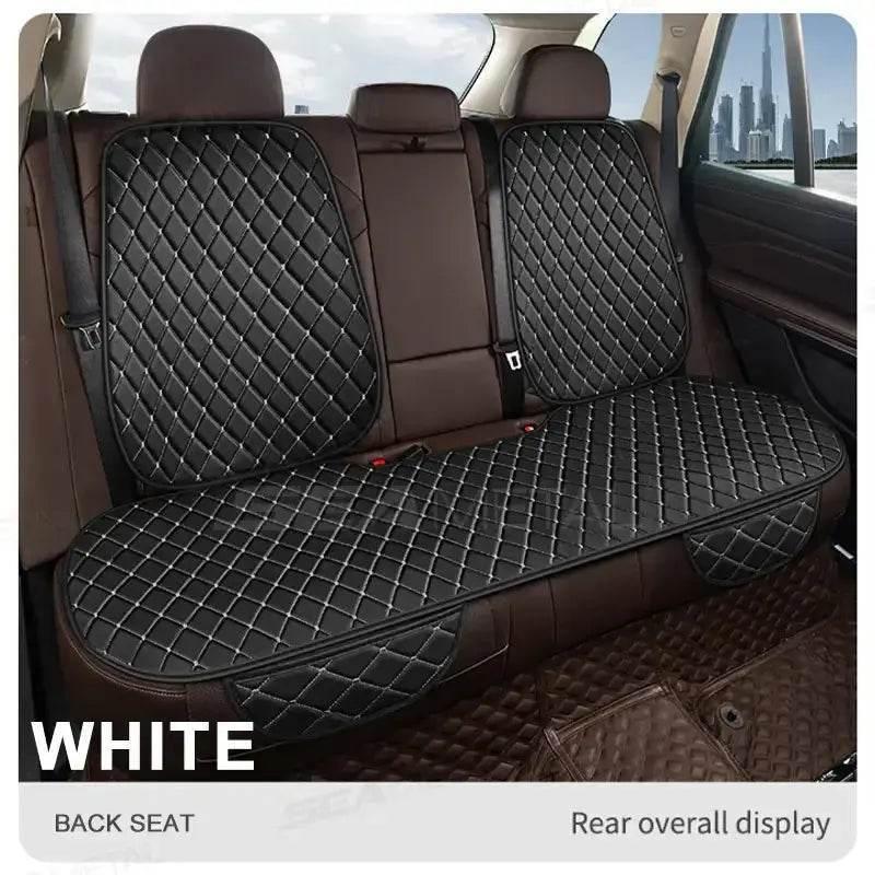 Black Quilted Leather Car Seat Covers