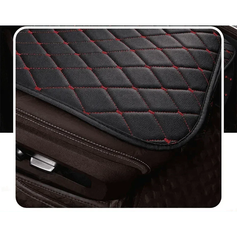 Black Quilted Leather Car Seat Covers
