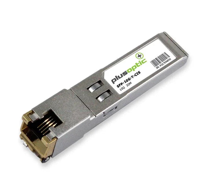 Cisco compatible 10G copper SFP+ fibre optic transceiver with RJ-45 connector for 30m CAT6 cable