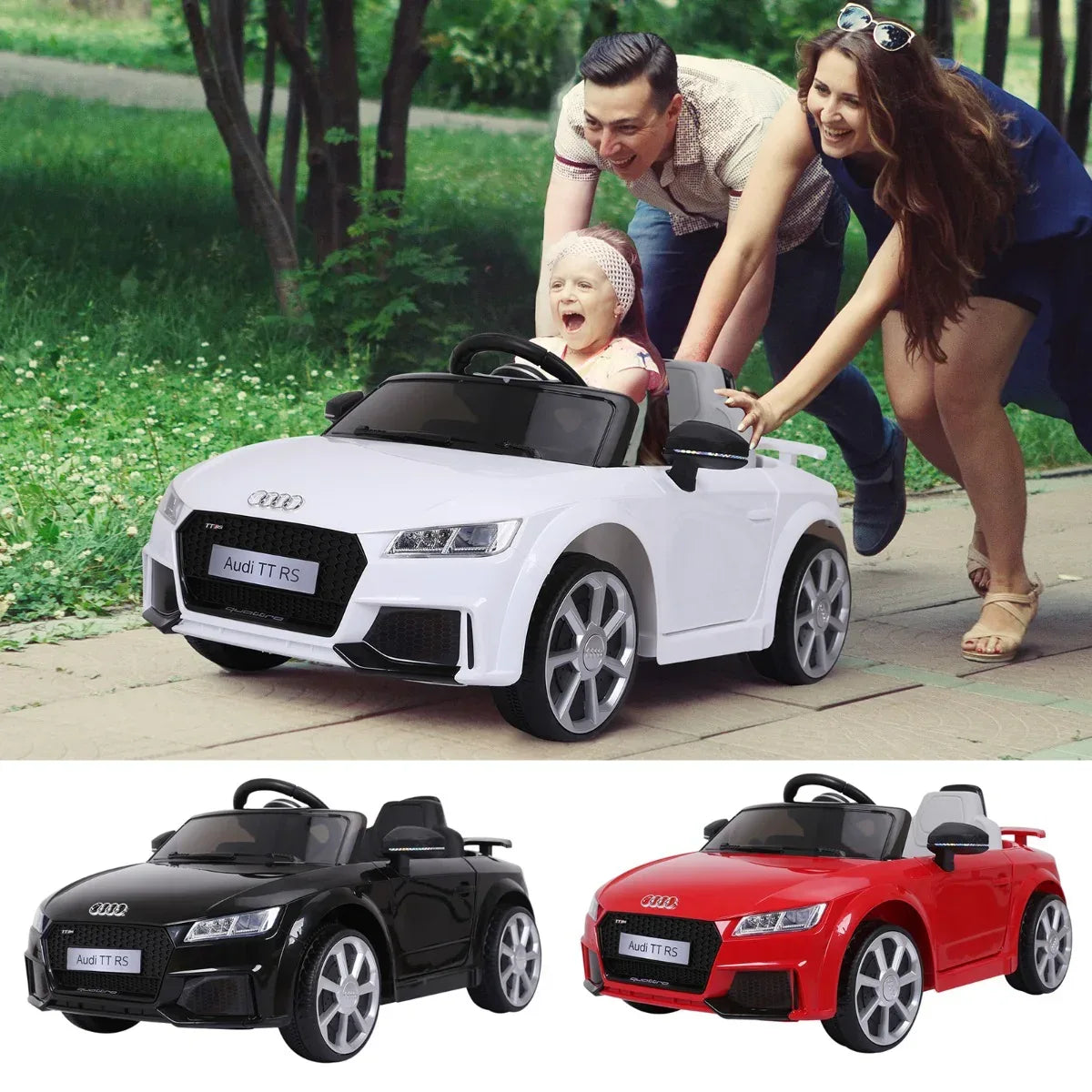 Aosom 6V Licensed Audi Kids Ride-On Car With Remote Control Suspension - Trustymall