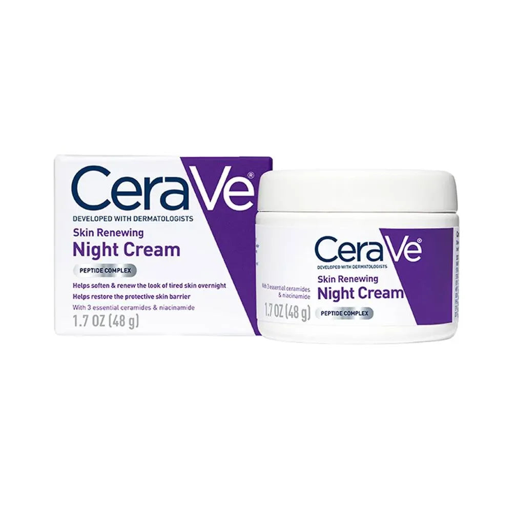 CeraVe Skin Renewing Night Cream, 1.7 oz Jar