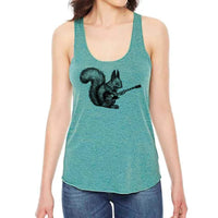 Squirrel Playing Guitar Racerback - Trustymall