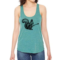 Squirrel Playing Guitar Racerback - Trustymall