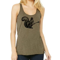 Squirrel Playing Guitar Racerback - Trustymall