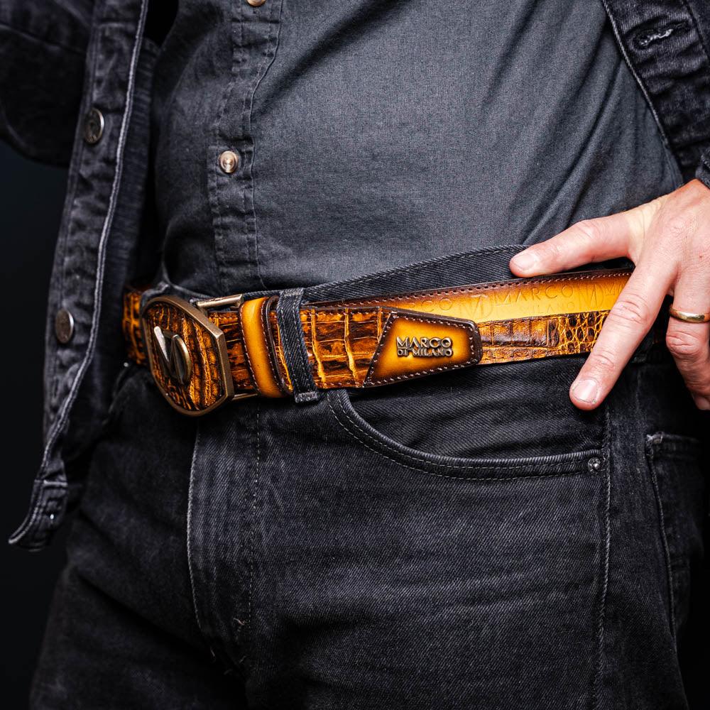Texas Belt Mustard Brown