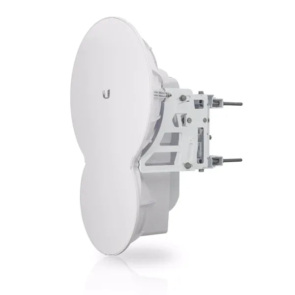 Ubiquiti airFiber24 24 GHz Point-to-Point Gigabit Radio device with sleek, compact outdoor design