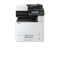KYOCERA M8130CIDN color multifunction printer with touchscreen control panel and paper tray