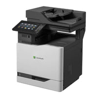 Close-up of LEXMARK CX860DTE Laser printer component against a white background