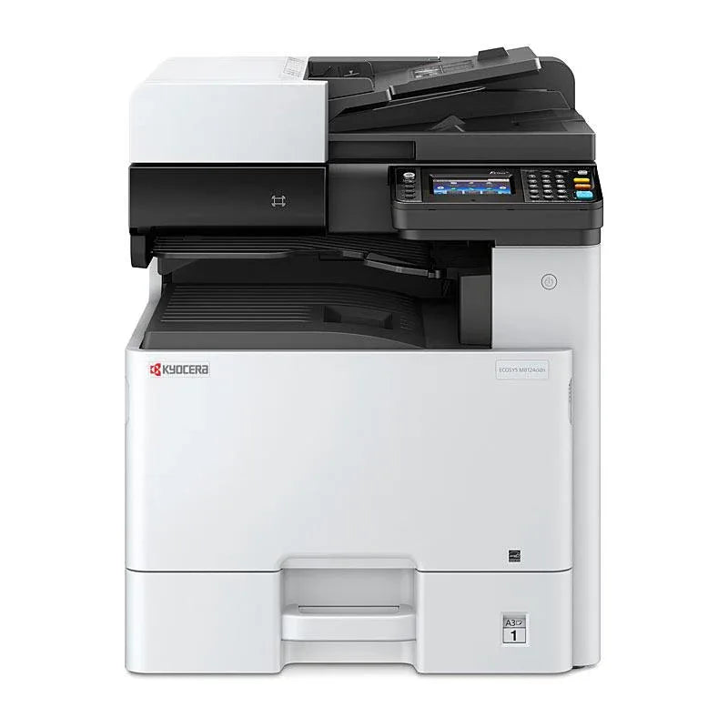 KYOCERA M8124cidn Colour multifunction printer in a bright office setting
