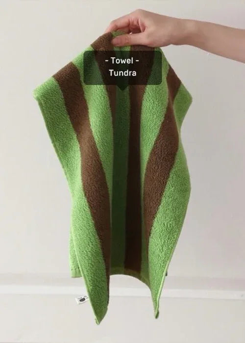 Ultra Soft Absorbent Retro Stripe Bath Towel - 100% Organic Premium