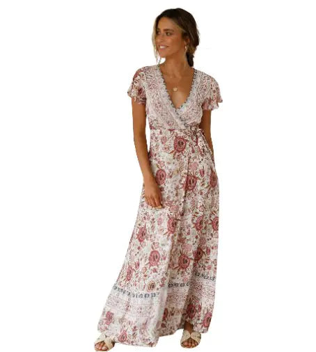 Plus Size Printed Midi Dress for Women